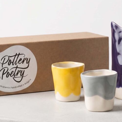 Coffee Lovers Set -  2 Cups & Creamer
